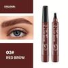 Lápiz de Cejas de Cuatro Puntas para Comercio Exterior Resistente al Agua y No Fácil de Remover Maquillaje Lápiz Líquido para Cejas de Cuatro Puntas Grandes Fácil de Colorear Lápiz de Maquillaje