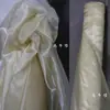 Accesorio de Hilo de Cristal Color Café Dorado Malla de Luz de Agua Alta Densidad Organza Dura Hecho a Mano DIY Arreglo Tejido de Diseñador