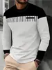 Camiseta Masculina Amazon AliExpress 2026 Nova Moda Gola Redonda Manga Longa Casual Europeu e Americano Masculino Gola Redonda