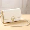 Lonny Nova Bolsa para Celular Multifuncional Bolsa de Mão Estilo Coreano Simples Bolsa de Celular de Ombro Único Zíper de Camada Dupla Pequena Bolsa Transversal