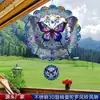 Girole de Vento Mandala 3D Visual de Aço Inoxidável Amazon Transfronteiriço Sino de Vento Rotativo Decoração Suspensa para Pátio Externo Jardim