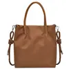 Bolso cubeta a cuadros estilo japonés transfronterizo para mujer, bolsa de nailon de gran capacidad, bolso de mano versátil plisado casual, bolso de hombro y bandolera