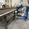 Máquina de Chanfro Automática de Caminhada Dupla Face, Fresadora de Borda Automática de Caminhada Reversível para Chanfrar Chapas de Aço Carbono e Aço Inoxidável