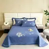 2026 Nuevo Estilo Algodón Puro Lavado Bordado Estilo Europeo Cubre cama Pieza Única