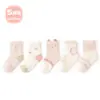 Calcetines para Bebé Super Factory Primavera y Verano Dibujos Animados Lindos Delgados Malla Sin Costuras Caña Media Algodón Transpirables