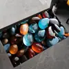 Alfombrilla de Barro Diatomeas para Entrada de Baño, Alfombrilla Absorbente de Agua para Pies, Resistente a la Suciedad, Lavable, Alfombrilla Antideslizante, Alfombrilla de Piso de Baño con Piedras 3D