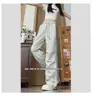 Pantalones Deportivos Casuales de Pierna Recta, Finos, Transpirables, de Secado Rápido, con Raya Lateral de Contraste, para Hombres y Mujeres, Verano, Frescos y Sueltos