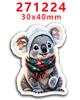 Nuevo parche de resina acrílica 2023, moño, adorables pegatinas decorativas para refrigerador PR271202