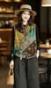 Nuevo modelo de otoño de 2026, chaleco jacquard de rayón, nueva ropa para mujer estilo chino con frente abotonado y solapa diagonal