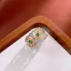 Estilo Minimalista Anillo Geométrico de Circonita Ins Anillo para Dedo Índice de Gama Alta Nicho Joyería Versátil Simple de Moda para Mujeres