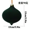 Bolas de Navidad Aterciopeladas de Tamaño Grande, Multicolor, de Forma Única, Adornos Navideños Pintados para Árbol, Bolas Decorativas para Ambiente Festivo, Personalizables