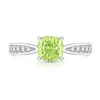 Anel de Gelo Colorido com Pedra Preciosa Cortada em Flor de Gelo, Cubo de Açúcar Pequeno, para Mulheres, Diamante de Alto Carbono Super Brilhante, Anel Versátil da Moda, Envio Direto de Peça Única