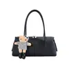 Bolso de hombro de moda con patrón de lichi, bolso cruzado versátil para mujer, bolso de mano tipo almohada estilo vintage versión coreana