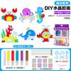 Pedido Mínimo de Set en Caja, Juguetes de Pintura con Pegamento Sin Hornear para Niñas, Colgantes de Colorear y Graffiti DIY, Pinturas de Cristal con Pegamento Pintado para Niños