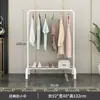 Cabide de chão para uso doméstico no quarto, cabide simples de haste única dobrável para dormitório interno, móvel para secar roupas e chapéus