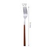 Vajilla Occidental de Acero Inoxidable 430 Transfronteriza, Juego de Cuchillo, Tenedor y Cuchara para Steak de Gama Alta con Mango de Clip de Imitación de Madera, Cuchara y Tenedor de Postre