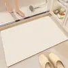 Tapete de Chão Absorvente Moderno e Simples, Tapete Antiderrapante para Banheiro, Tapete de Cabeceira para Quarto, Tapete para Casa
