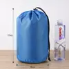 Bolsa de Nylon a Cuadros con Cordón Bolsa Cilíndrica con Cordón Bolsa de Almacenamiento para Chaqueta de Plumas Bolsa con Cordón Bolsa Organizadora de Viaje Bolsa de Empaque