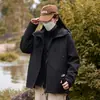 Chaqueta casual de exterior 2026, tres en uno, con forro polar, a prueba de viento, impermeable, a prueba de frío, cálida, con capucha ajustable