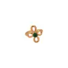 Anillo Geométrico Abierto en Espiral de Acero Inoxidable con Circonita Lujo Ligero Anillo de Gama Alta Joyería de Mano Exquisita Simple Versátil para Mujeres