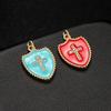 Colgante Personalizado Venta al por Mayor Transfronteriza Collar con Goteo de Aceite Conexión de Doble Círculo Colgante de Estrella Accesorios de Joyería DIY Dibujos y Muestras