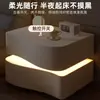 Mesita de noche color crema para dormitorio, uso creativo en el hogar, nueva moderna minimalista inteligente de alta gama con almacenamiento de madera maciza