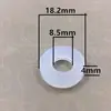 Junta de Silicone Espessada para Aquecedor de Água, Junta Plana de 4/6 Polegadas, Almofada de Borracha para Mangueira, Junta de Borracha para Tubo de Água, Almofada de Vedação de Borracha