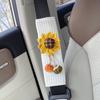 Capa protetora de ombro para cinto de segurança de carro fofa Tulipa flor fresca Quatro Estações capa avançada para cinto de segurança de carro par