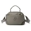 Nova Bolsa Transversal Multicamadas 2026, Bolsa de Tecido Portátil Casual Versátil com Múltiplos Bolsos, Bolsa de Ombro Leve Resistente à Água para Mulheres