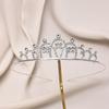 Vestido de noiva princesa tiara super flash cristal coroa de noiva direto da fábrica moda simples infantil performance
