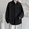 Estilo Academia Camisa Blanca Uniforme DK Manga Larga Estilo Hong Kong Holgada Casual Tendencia Coreana Abrigo Versátil Tendencia