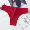 Roupa Íntima Sexy Peça Única Tamanho Grande Sem Costura Seda Gelada Calcinha Renda Calça Brasileira Colorida Doce Calcinha Sem Costura de Seda Gelada