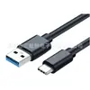 Cable de datos USB 3.0 tipo C, corriente estándar de 3A, 9 núcleos, doble blindaje, para carga de teléfono móvil y tableta