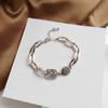 Pulsera de Perlas Estilo Coreano para Niñas Nicho Corea del Sur Ins Mariposa Ojo de Gato Pulsera Lujo Ligero Puesto Joyería de Gama Alta