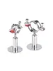 Abrazadera de Tubo Ajustable de Acero Inoxidable 304 con Base, Soporte Telescópico para Tubo, Soporte para Tubo, Abrazadera de Tubo, Sujetador de Tubo