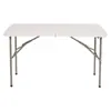 Mesa plegable para exteriores, Mesa rectangular portátil para montar puestos, Mesa larga simple para uso doméstico, Mesa de comedor pequeña para estudiar y comer