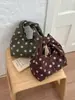 Bolso de Lona de Lunares Bolso de Hombro Doble Cara para Mujer Nuevo Estilo 2026 Bolso Tote Relajado y Amplio de Gran Capacidad para Viajes Diarios
