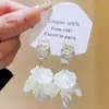 Pendientes de Flor de Hada Súper, Lujo Accesible y Pendientes Populares de Gama Alta, Pendientes Franceses de Diseño de Nicho, Pendientes Elegantes para Mujeres