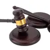 Fabricante Directo Mazos de Juez de Madera Maciza, Accesorios para Juegos de Tribunales Infantiles, Martillo de Madera Maciza para Subastas al por Mayor