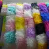 Tecido de Pelúcia Listrado de Coelho e Raposa, Pele Sintética de Raposa, Pele Sintética Colorida de Coelho, Tecido de Pelúcia Jacquard de Pelo Longo para Roupas e Brinquedos