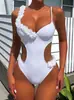 Traje de baño de una pieza para mujer AliExpress 2026 nuevo estilo europeo y americano con encaje en la espalda sin espalda sexy bikini ropa de playa