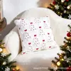 Fronha de Pelúcia de Natal Mais Vendida Transfronteiriça, Almofada Decorativa para Sofá de Sala, Almofada para Atmosfera Festiva, Fronha de Pelúcia Lombar para Quarto