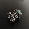 Anillo Cruzado para Viajeros Coreano y Japonés para Mujer, Anillo Ajustable de Moda Vintage con Personalidad, Anillo Geométrico Hip-Hop Estilo Ins para Dedo Índice