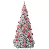 Navidad Nuevo Árbol de Navidad Plegable Telescópico Decoraciones Hogar Comercial Supermercado Denso Formación de Un Tirón Árbol de Navidad al por Mayor