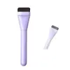 [Roxo] Pincel de Base Linha Única, Cabeça Plana Ultrafina, Sem Marcas, Sem Pó, Pincel Linha Única, Pincel para Máscara Facial, Ferramenta de Beleza