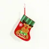 Mini Calcetines Navideños Colgantes Bolsas Pequeñas de Regalo Bolsas para Dulces Colgantes para Decoración del Árbol de Navidad