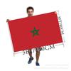 Atacado Amazon tamanho do pé 3 * 5 pés 90 * 150 cm bandeira do Marrocos bandeira de poliéster bandeira