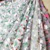 Venta directa de fábrica. Nuevo tejido de organza de malla con estampado mate de 35 lanzaderas para vestidos de novia y ropa.