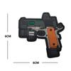 Insignia de Velcro 3D de PVC Haike para Exteriores Insignia de Arma Versión Q Insignia Táctica de Moral Bolsa Exterior de Goma con Insignia
