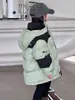 Ropa para niños de Corea del Sur chaqueta de plumón para niños otoño e invierno Nueva de longitud media para niños y niñas ropa de trabajo engrosada moda infantil